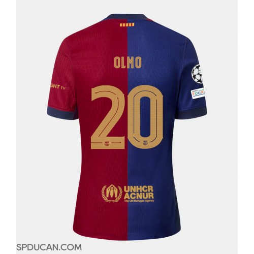 Muški Nogometni Dres Barcelona Dani Olmo #20 Domaci 2024-25 Kratak Rukav